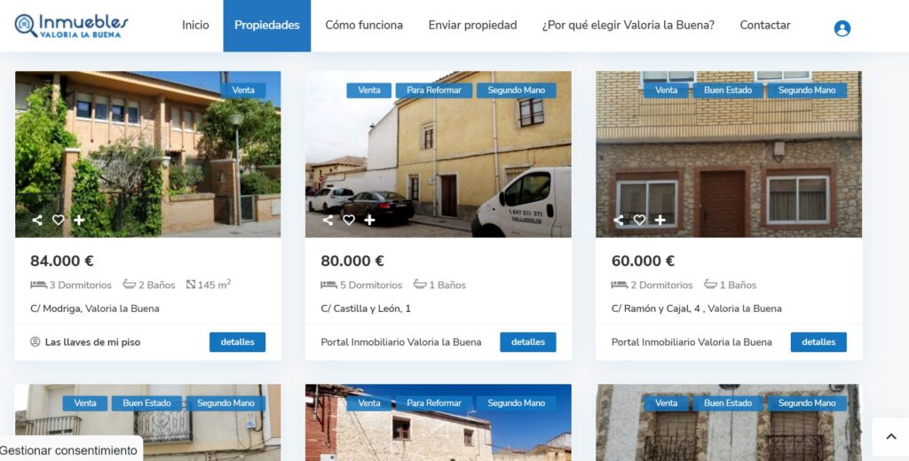 creado un portal inmobiliario exclusivo para valoria la buena